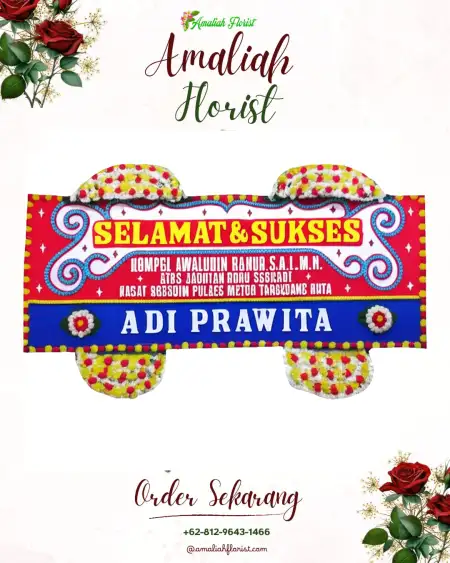 Papan Bunga Ucapan Selamat Lebakkeusik